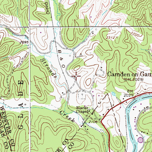 Topographic Map of Alto Visto School (historical), WV