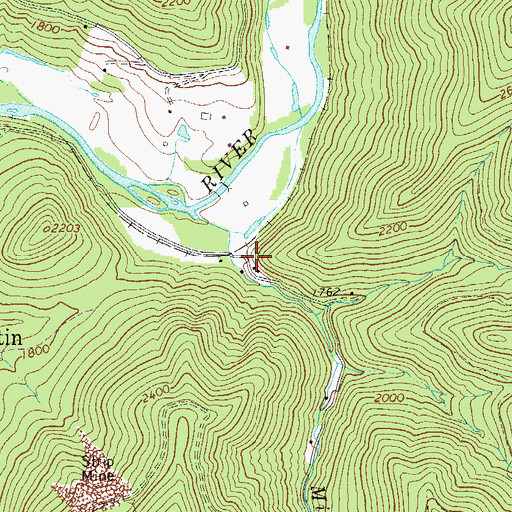 Topographic Map of Mill Run School (historical), WV