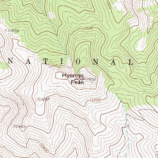 Topographic Map of Rabbit Ears Range, CO