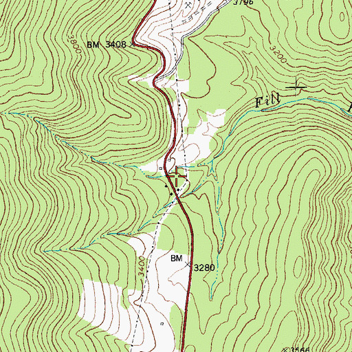 Topographic Map of Fill Run School (historical), WV