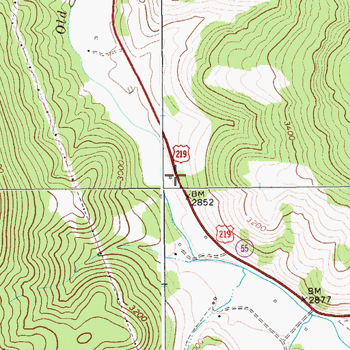 Topographic Map of Hannah School (historical), WV