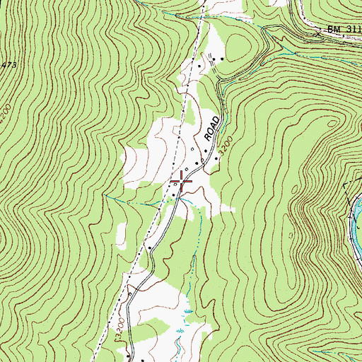 Topographic Map of Hoover School (historical), WV