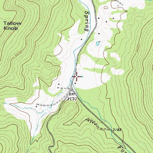 Topographic Map of Yewglade School (historical), WV