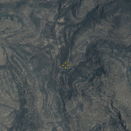 Aerial/Satellite Image of Blue River Spring, AZ