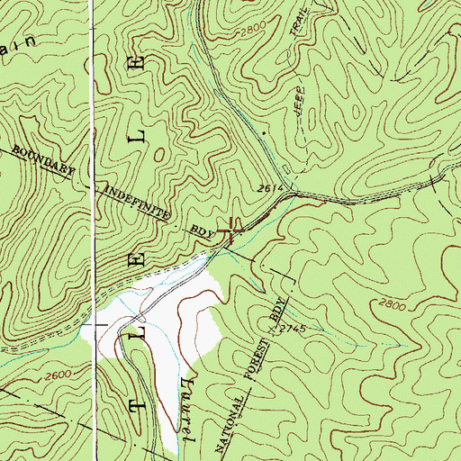 Topographic Map of Burr School (historical), WV