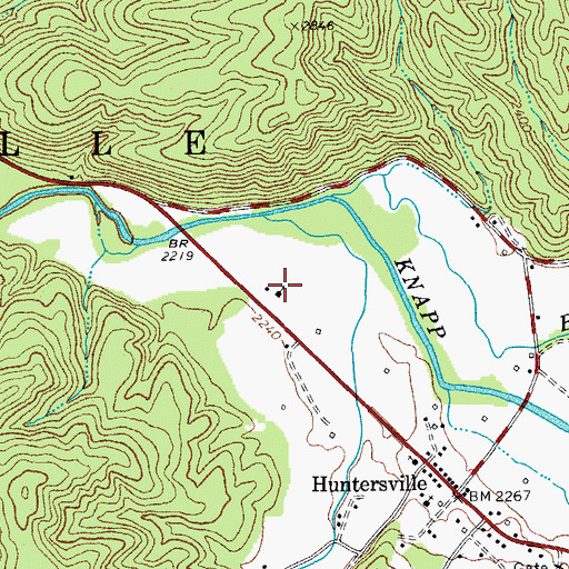 Topographic Map of First Baptist Church, WV
