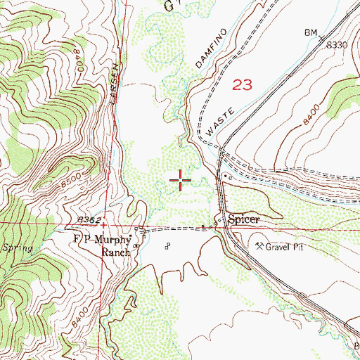 Topographic Map of Arapaho Creek, CO
