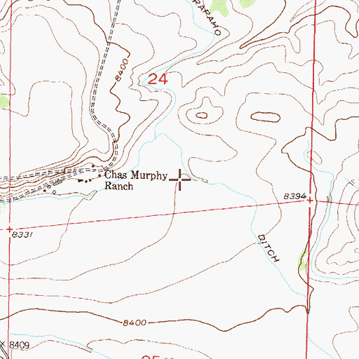 Topographic Map of Arapaho Ditch, CO
