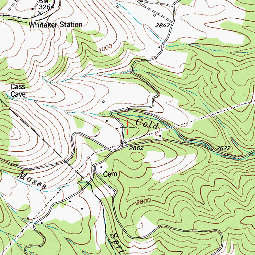 Topographic Map of McLaughlin Church (historical), WV