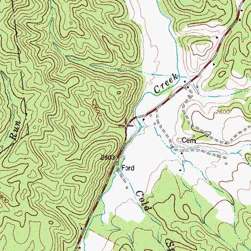 Topographic Map of McLaughlin School (historical), WV