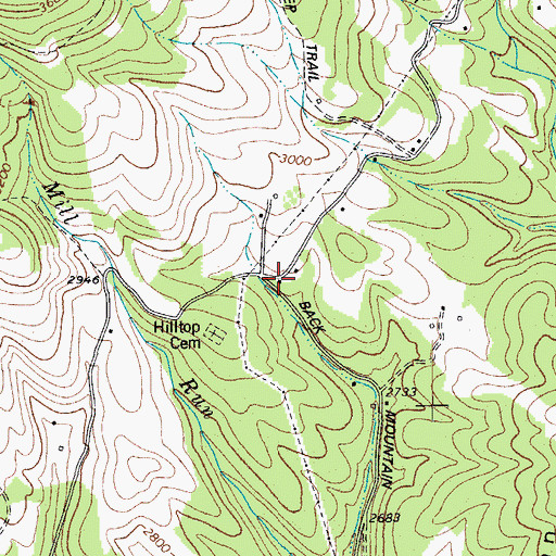 Topographic Map of Oliver School (historical), WV