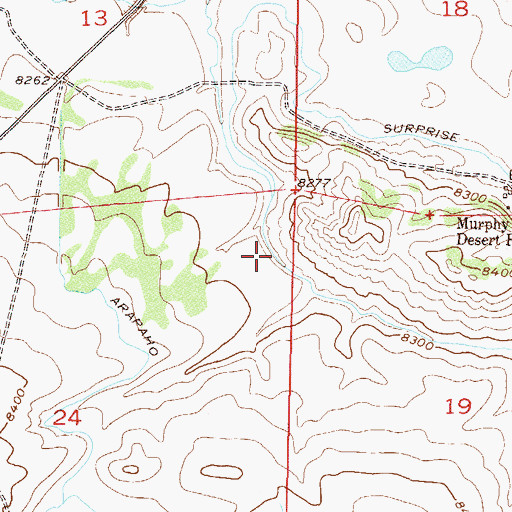 Topographic Map of Surprise Ditch, CO