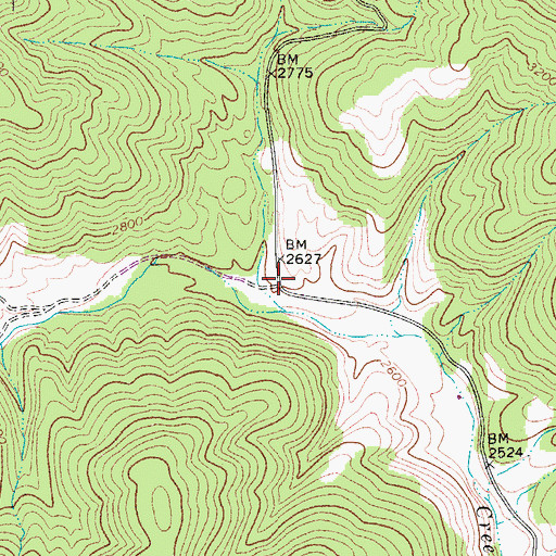 Topographic Map of Thomas Spring School (historical), WV