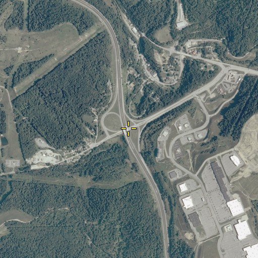 Aerial/Satellite Image of Interchange 155, WV
