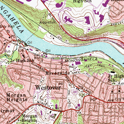 Topographic Map of Pentecostal Church, WV