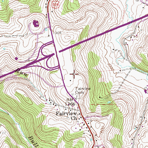 Topographic Map of Saint Francis Central Catholic School, WV