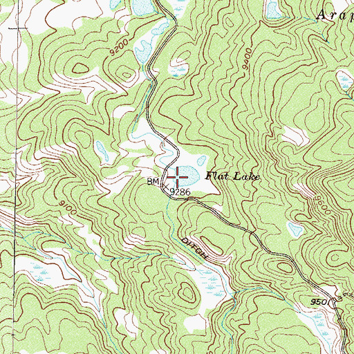 Topographic Map of Flat Lake, CO
