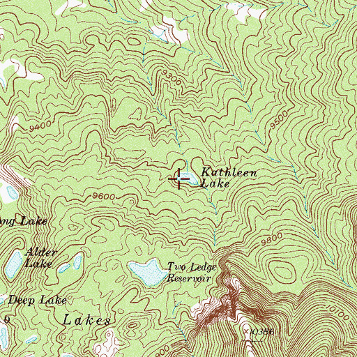 Topographic Map of Kathleen Lake, CO