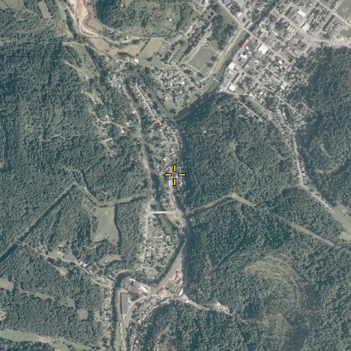 Aerial/Satellite Image of Kitsonville Public School (historical), WV