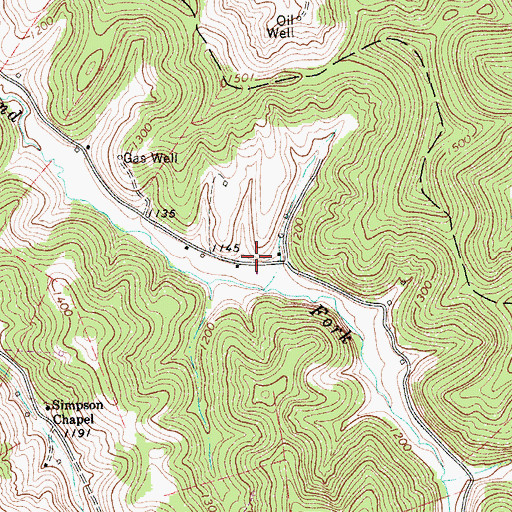 Topographic Map of Marsh School (historical), WV