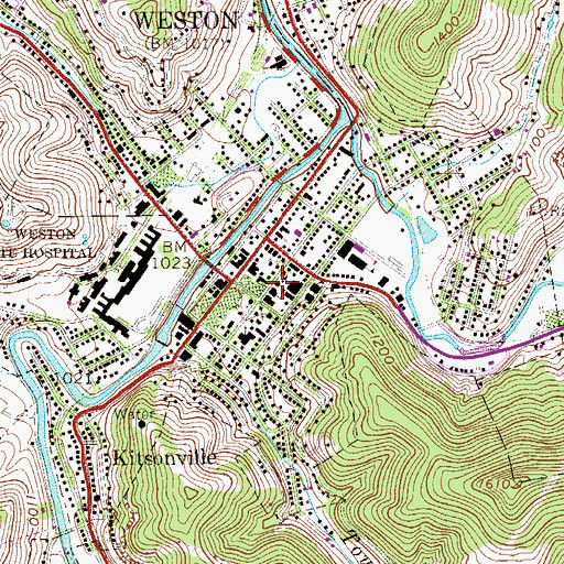Topographic Map of Saint Patrick School, WV