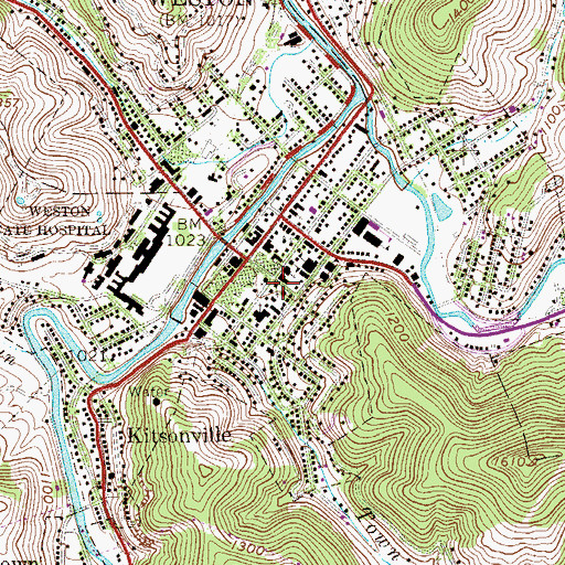Topographic Map of Saint Paul Episcopal Church, WV