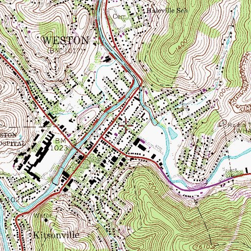 Topographic Map of Saint Pauls African Methodist Episcopal Church, WV