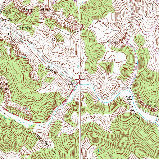Topographic Map of Turner School (historical), WV