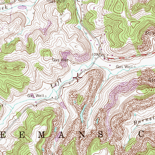 Topographic Map of White School (historical), WV