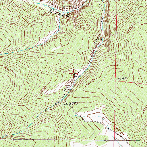 Topographic Map of Haystack Trail, CO