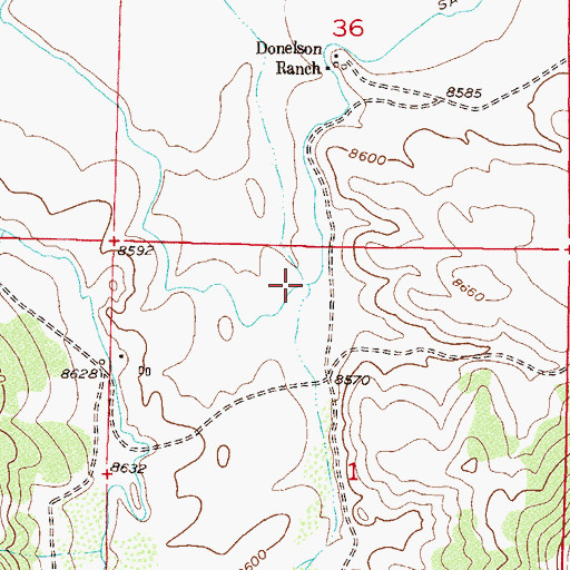 Topographic Map of Salem Ditch, CO