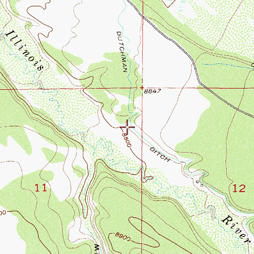 Topographic Map of Flying Dutchman Ditch, CO
