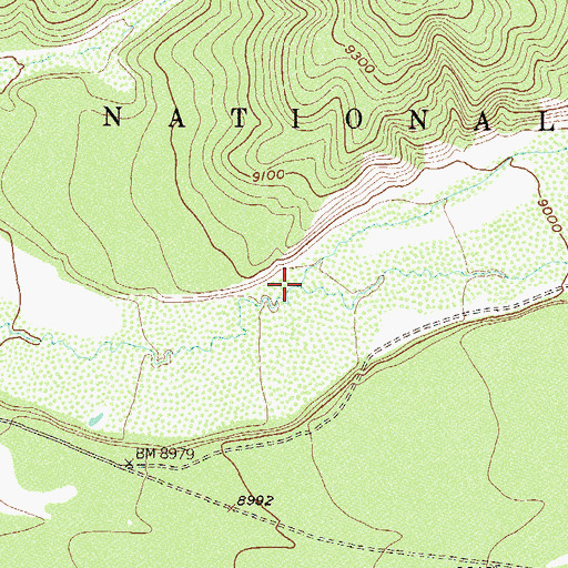Topographic Map of Elk Creek, CO