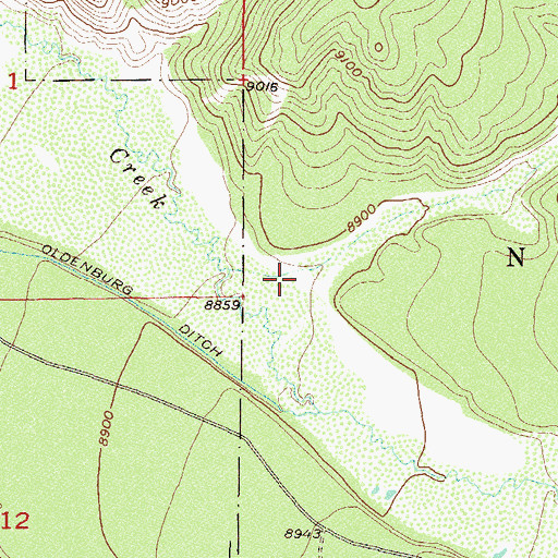 Topographic Map of Taylor Draw, CO