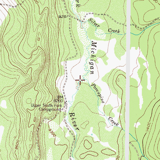 Topographic Map of Porcupine Creek, CO