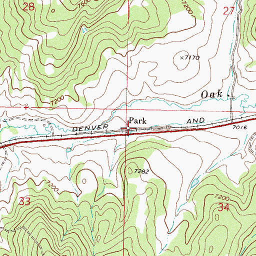 Topographic Map of Park, CO