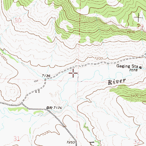 Topographic Map of Martin Creek, CO