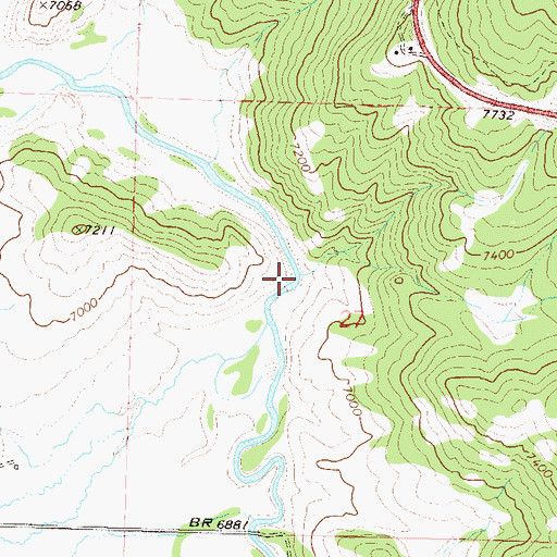Topographic Map of Pleasant Valley, CO