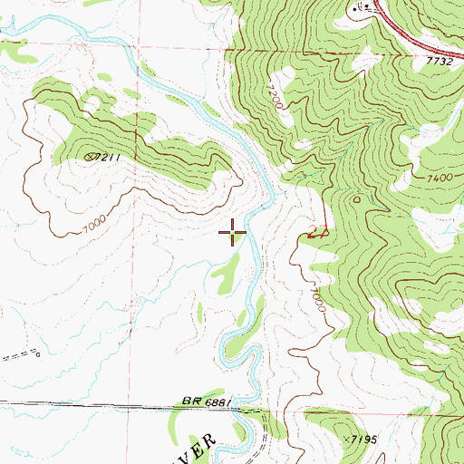 Topographic Map of Dry Creek, CO