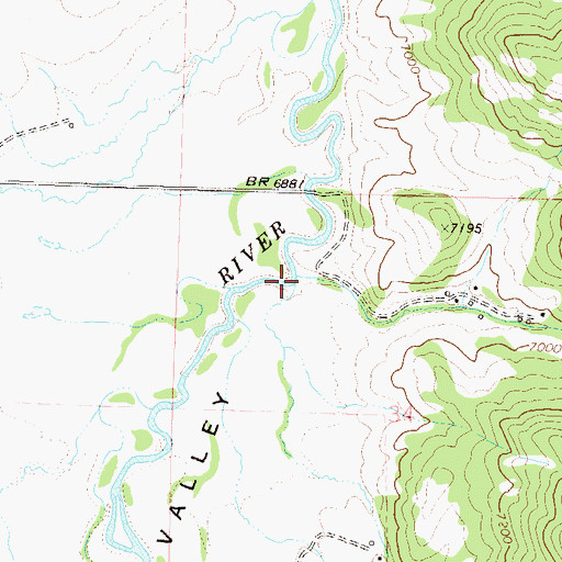 Topographic Map of Harrison Creek, CO