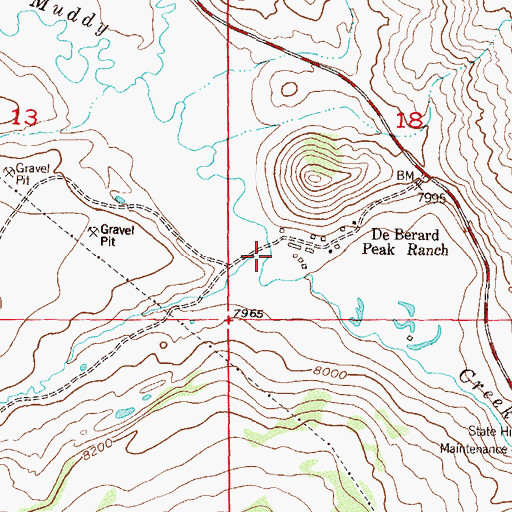 Topographic Map of Albert Creek, CO