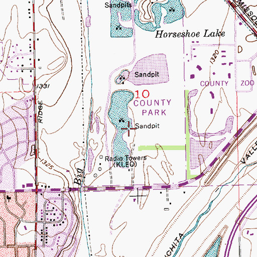Topographic Map of Township of Delano, KS