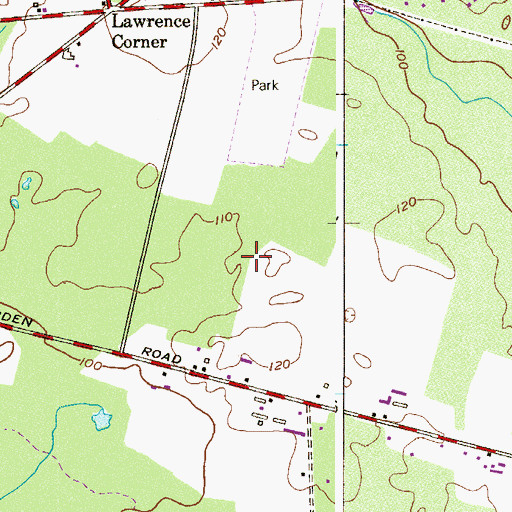 Topographic Map of Township of Pittsgrove, NJ