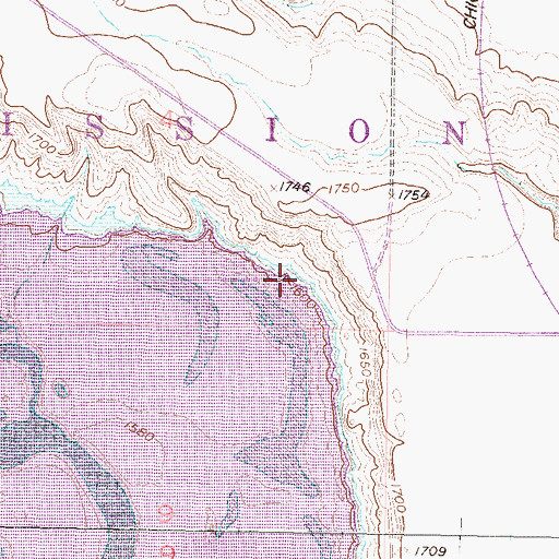 Topographic Map of Township of Mission (historical), SD