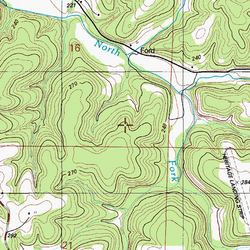 Topographic Map of Township of Kiheka, MO