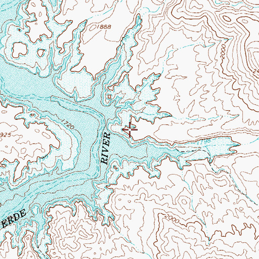 Topographic Map of Alder Point, AZ