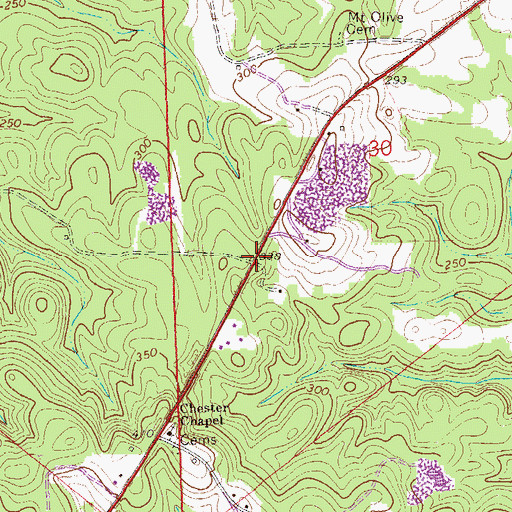 Topographic Map of Screamer, AL