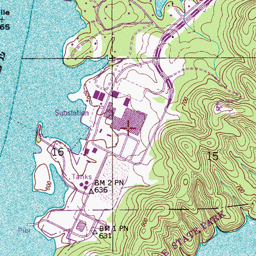 Topographic Map of Haney Chapel School Number 2 (historical), AL