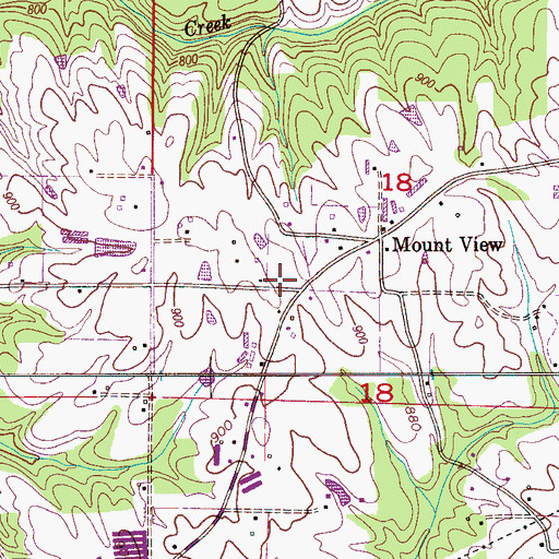 Topographic Map of Mount View School (historical), AL