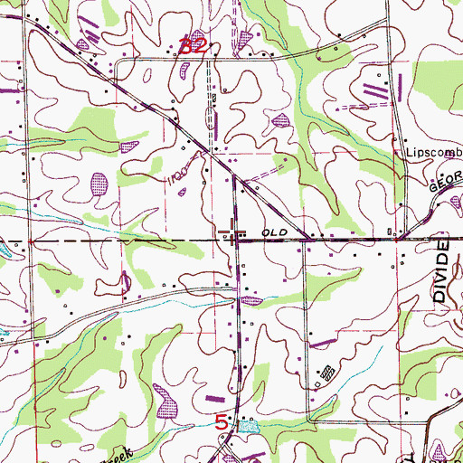 Topographic Map of McPherson School (historical), AL